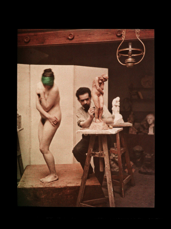 The Sculptor 1911 Autochrome The Sculptor 1911 Autochrome
