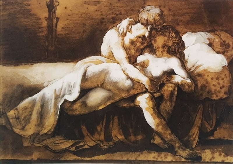 Théodore Géricault The Kiss