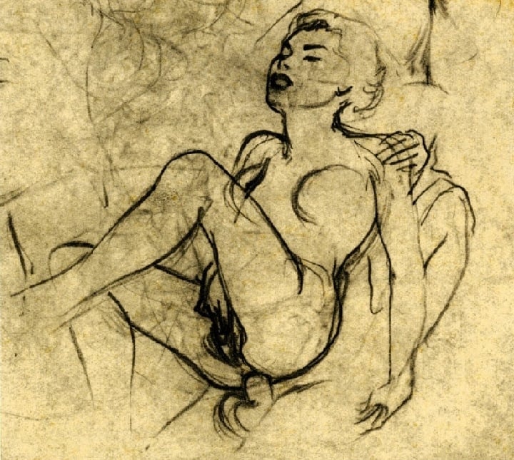 tom poulton erotic sketch anal