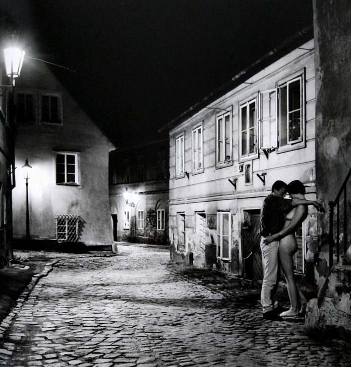 Traveler, Prague by Helmut Newton