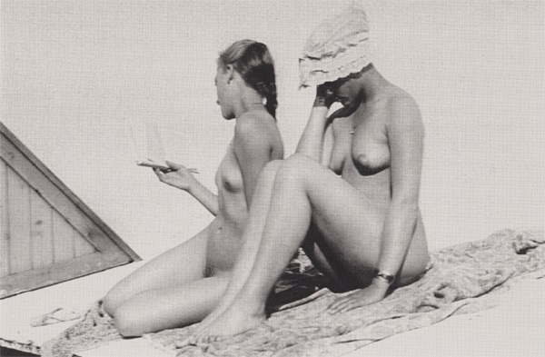 two nude females at the beach mary willumsen