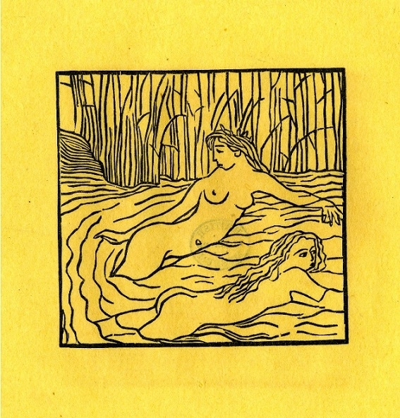 Two Nymph In a River by Aristide Maillol