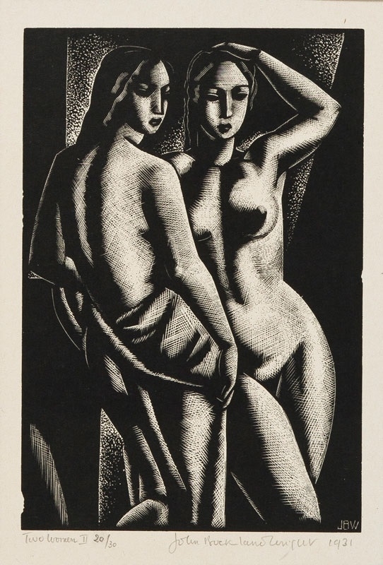 two standing women john buckland