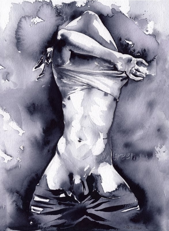 Undressing by Alexandre Green art