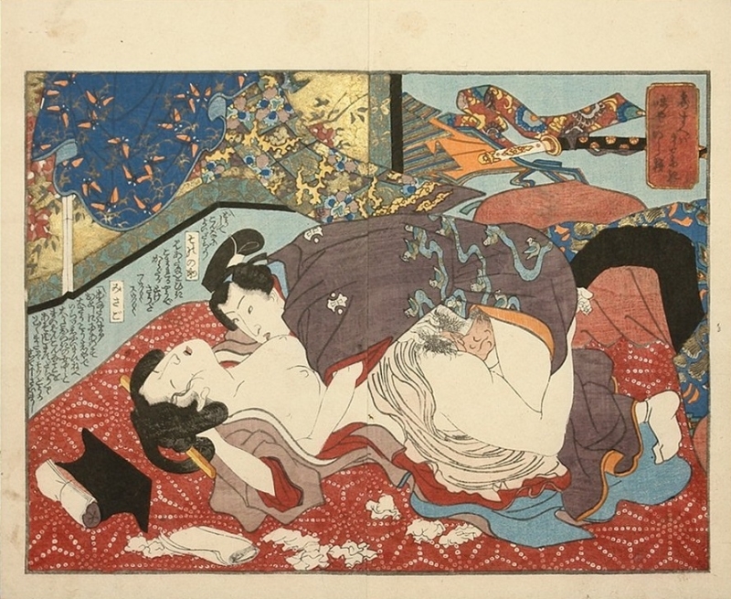 Utagawa Kunimori shunga