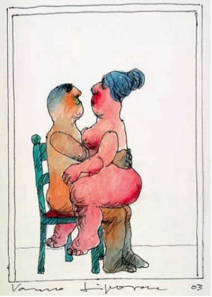 Vasko Lipovac intimate couple on a chair