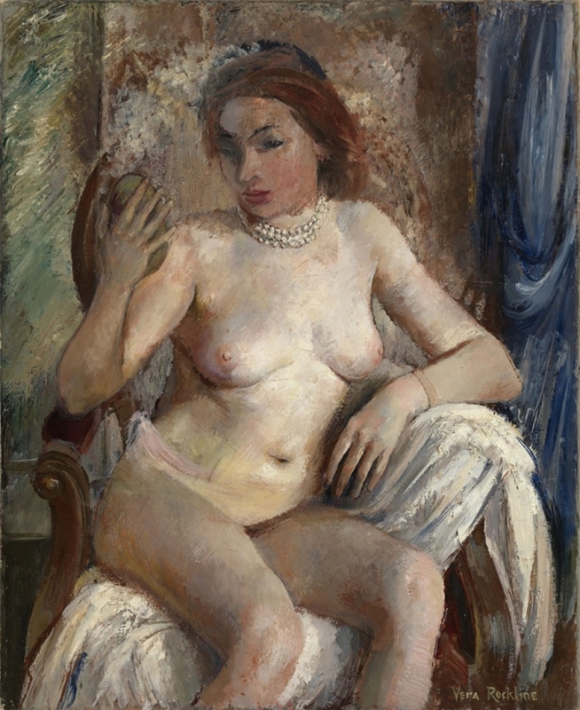 Vera Rockline, Nude with Mirror, n.d.
