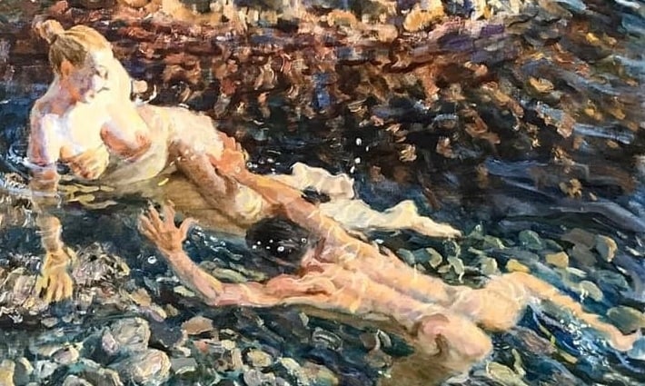 Viktor Lyapkalo nudes in the water detail