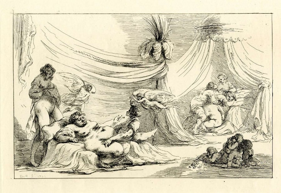 vivant denon Orgiastic scene in Roman style