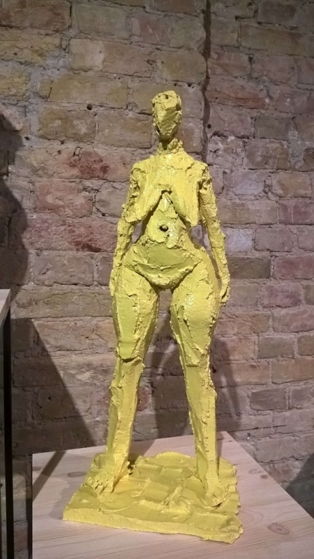 vladimir sai yellow statue standing woman
