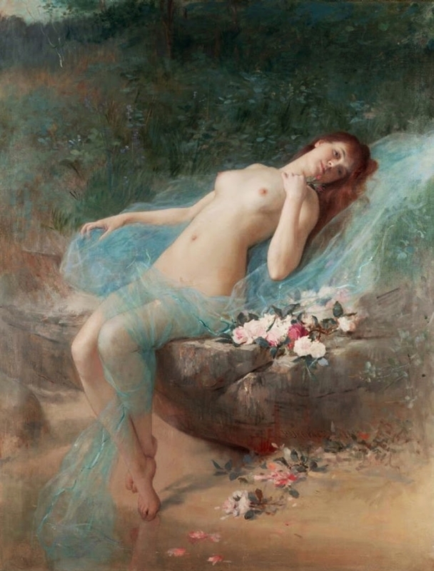 Vlaho Bukovac,  A Flower, 1887