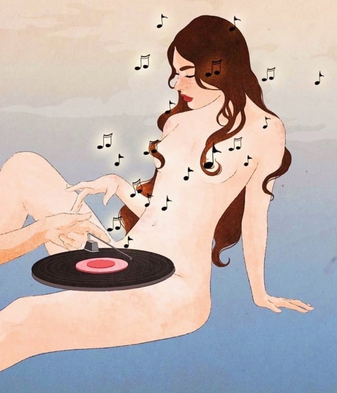 vulva record player