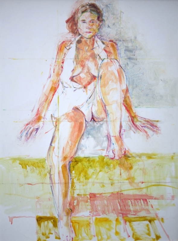 White Dress and Slip, 2025, oil on canvas, 80cm x 60cm White Dress and Slip, 2025, oil on canvas, 80cm x 60cm