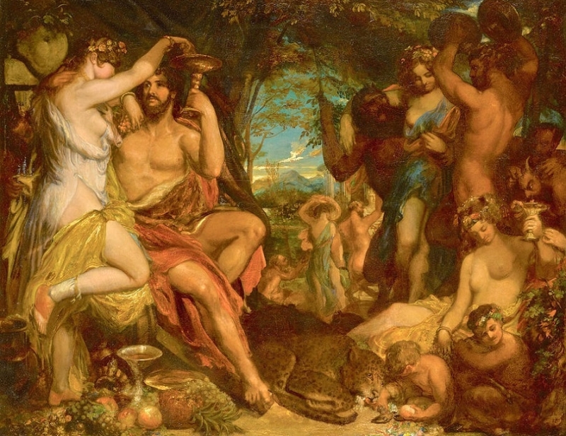 william etty A Bacchanalian Revel