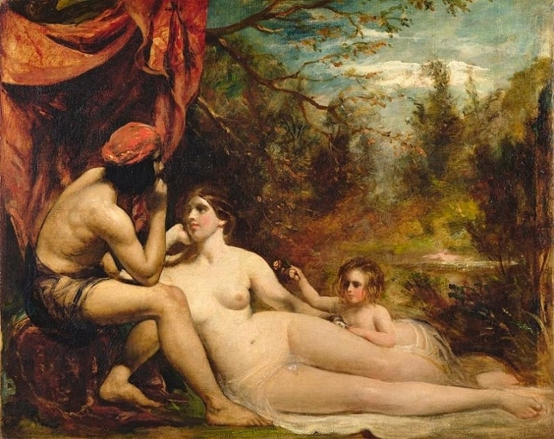 william etty A family of the forest