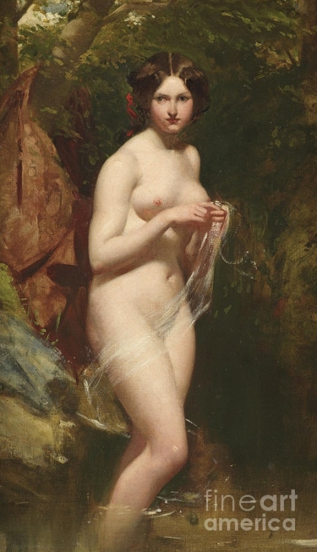 william etty Bathing nude