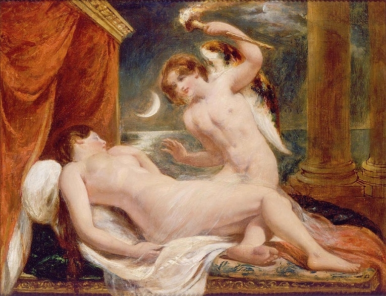 william etty Cupid and Psyche, study