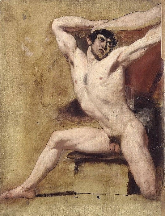 william etty Male study