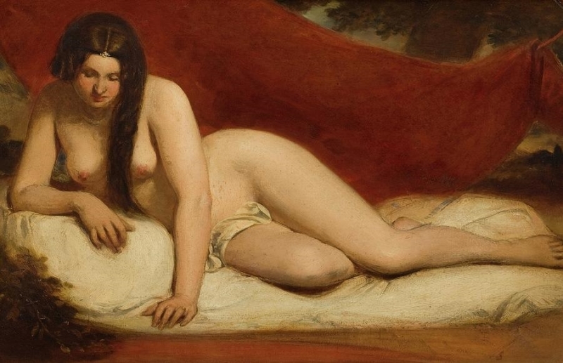 william etty Reclining nude