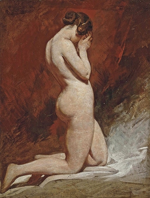 william etty Standing nude