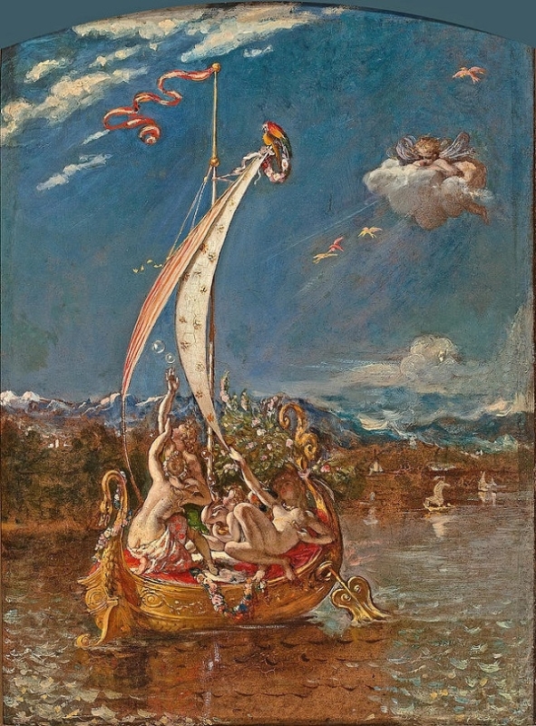 william etty Study for Youth on the Prow and Pleasure at the Helm