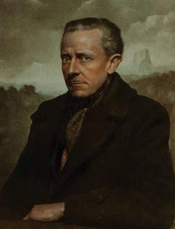 William Mortensen self-portrait