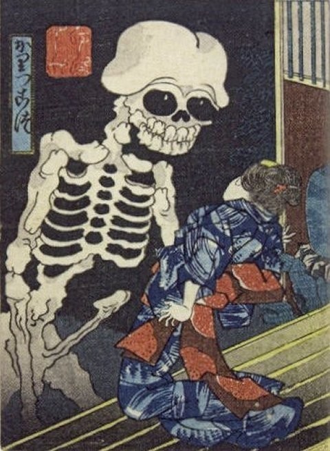 wim delvoye: Kuniyoshi skeleton