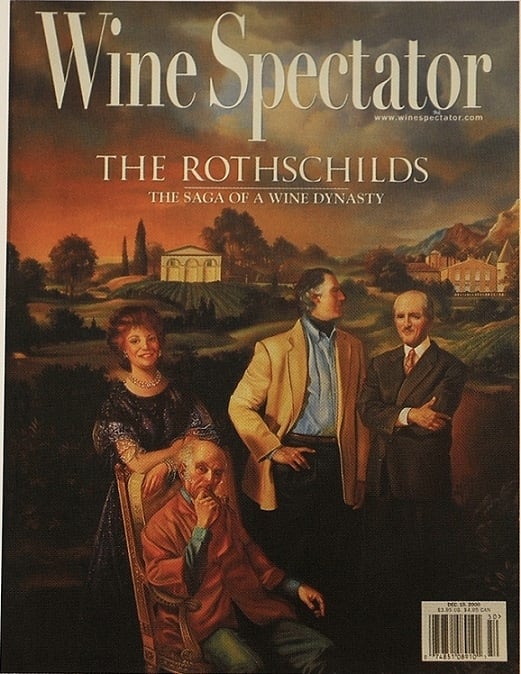 Wine Spectator cover by David Bowers