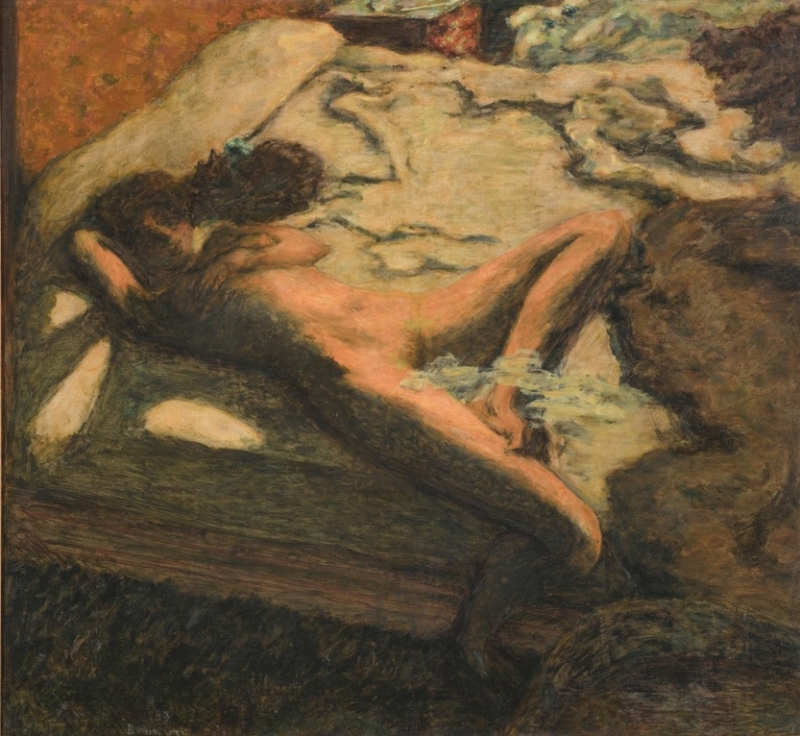 Woman Reclining on a Bed, 1899 by Pierre Bonnard