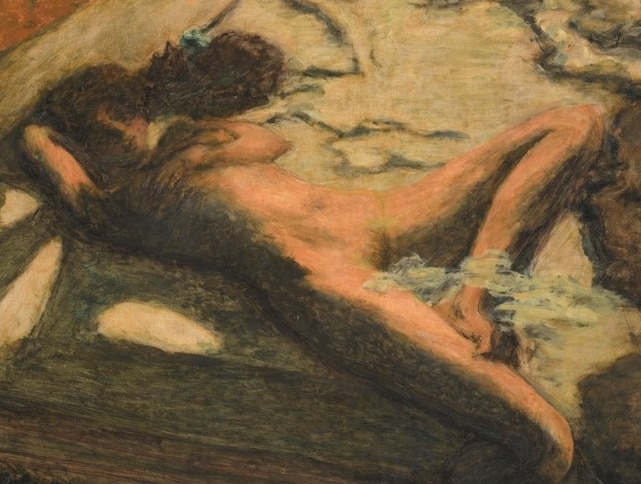 Woman Reclining on a Bed, 1899 by Pierre Bonnard (detail)