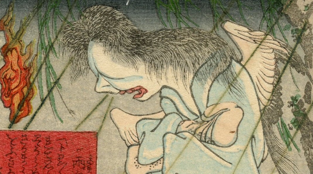 Kuniyoshi's Erotic Ghost Series Featuring Phallus and Vulva-Shaped Demons (P2)