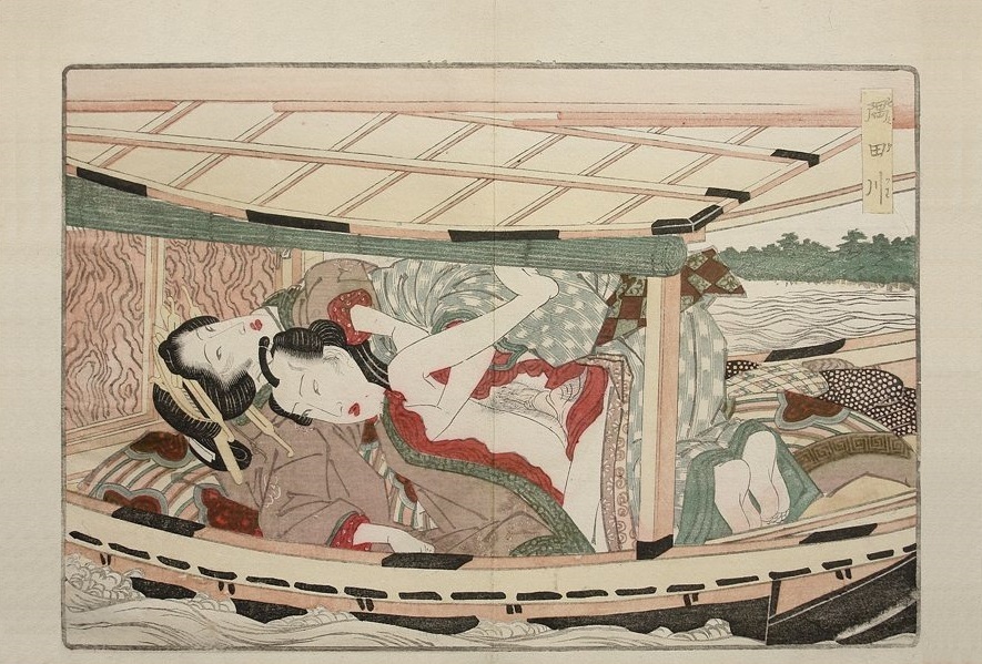 Sex Within The Narrow Confines Of a Pleasure-Boat By Keisai Eisen