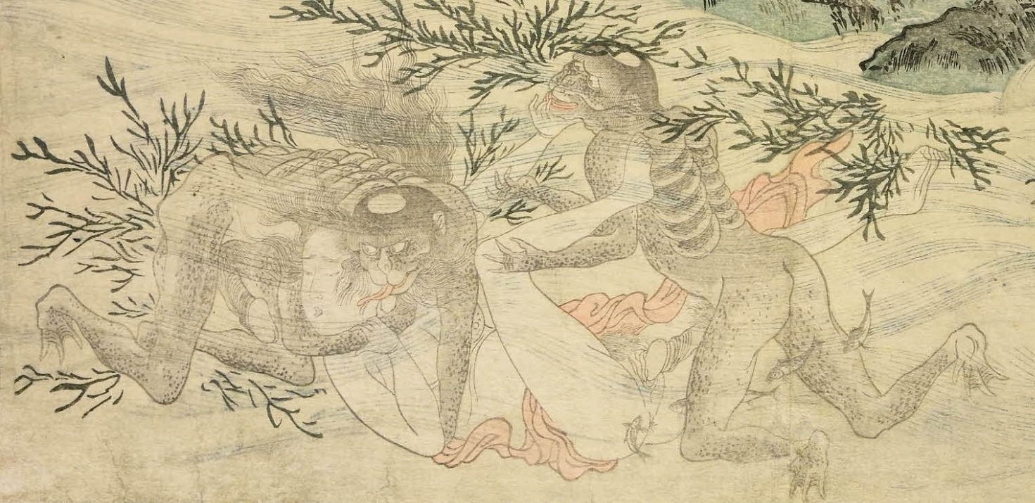 Japanese Prints Featuring the Bloodthirsty Kappa