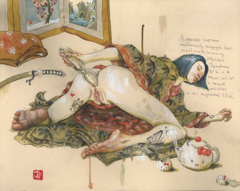 New Modern Shunga Art By Jeff Faerber (NSFW)