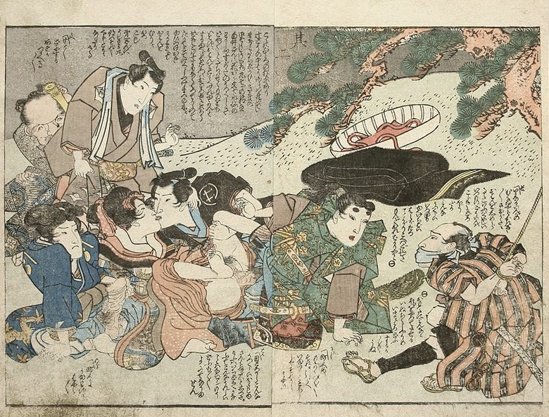 Does This Shunga Design By Kunisada Really Portray a Rape Scene?