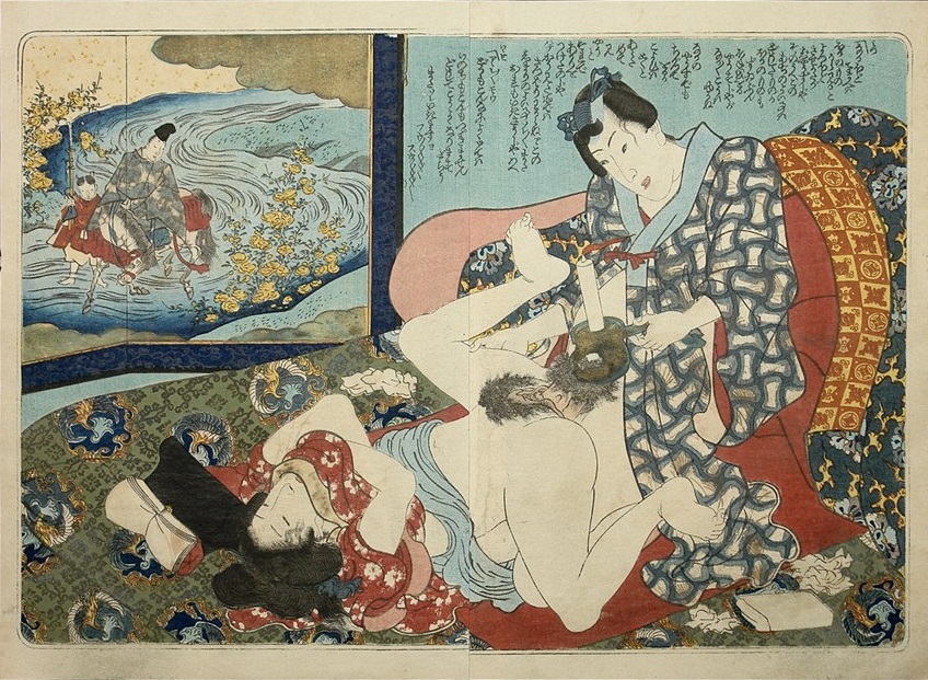 Who Was the Client That Commissioned Kunisada to Portray The Tale of Genji Series?