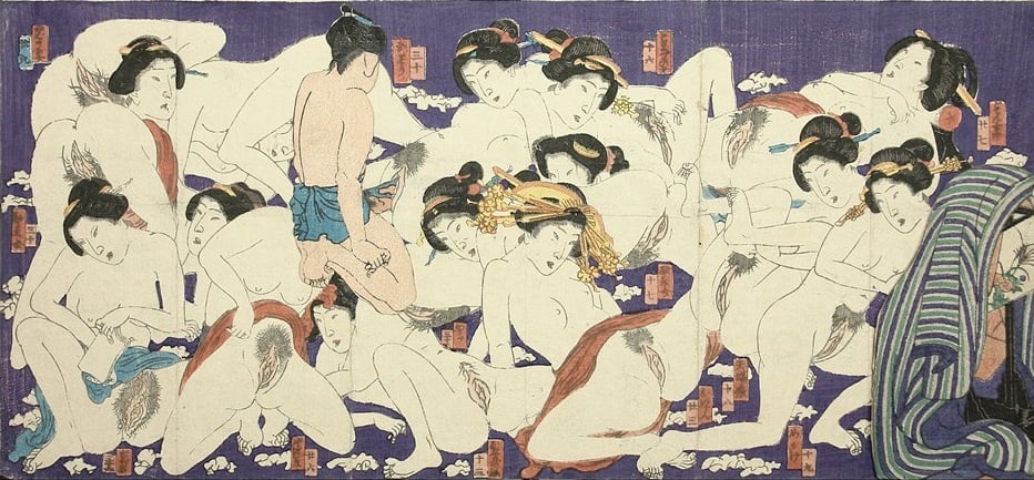 The Japanese Hugh Hefner and His 14 Beauties