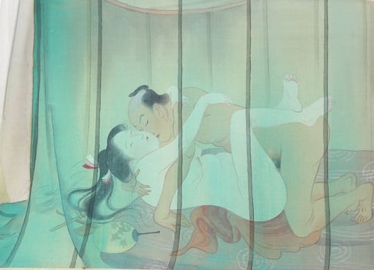 Asian Erotic Art Featuring Realistic Meiji Sensuality