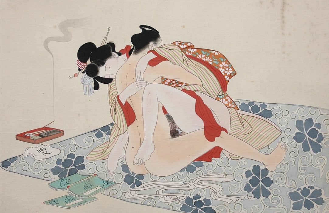 The Painful Moxa Treatment as Depicted in Shunga