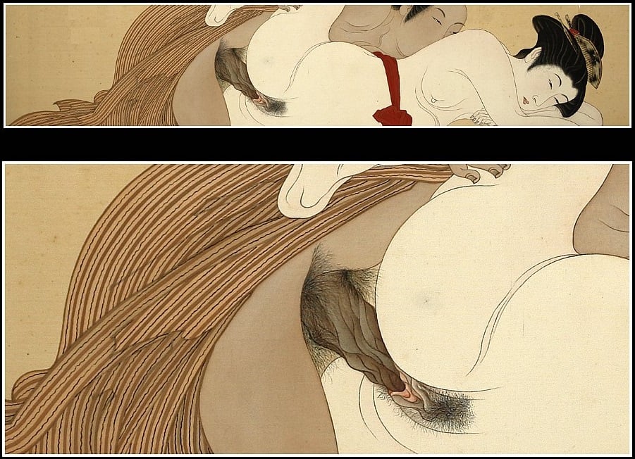 Pregnant Women Having Sex as Portrayed in Shunga