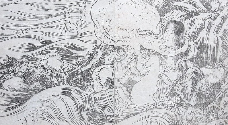 Obscure Precursor of Hokusai's Octopus Image