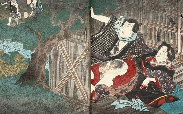 Kunisada II's Sensual Vision on the Intrigues in the Brothel Quarters