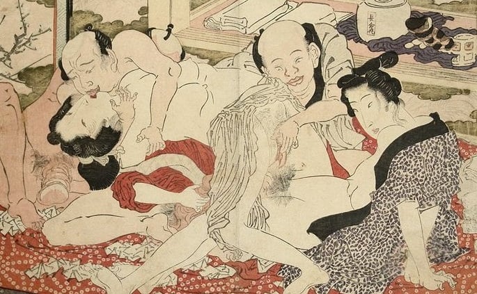Discover Ikeda Eisen&#8217;s Excellent &#8220;Group Sex&#8221; Shunga Masterpiece