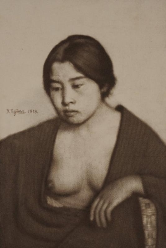 Yasuzō Nojima  Seated Woman in Ukiyo-e manner