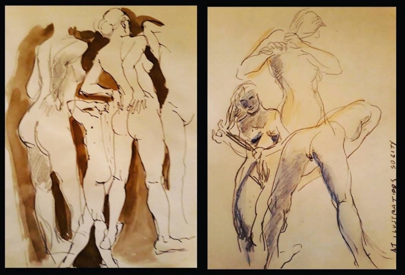 Yiannis Nomikos nude sketches