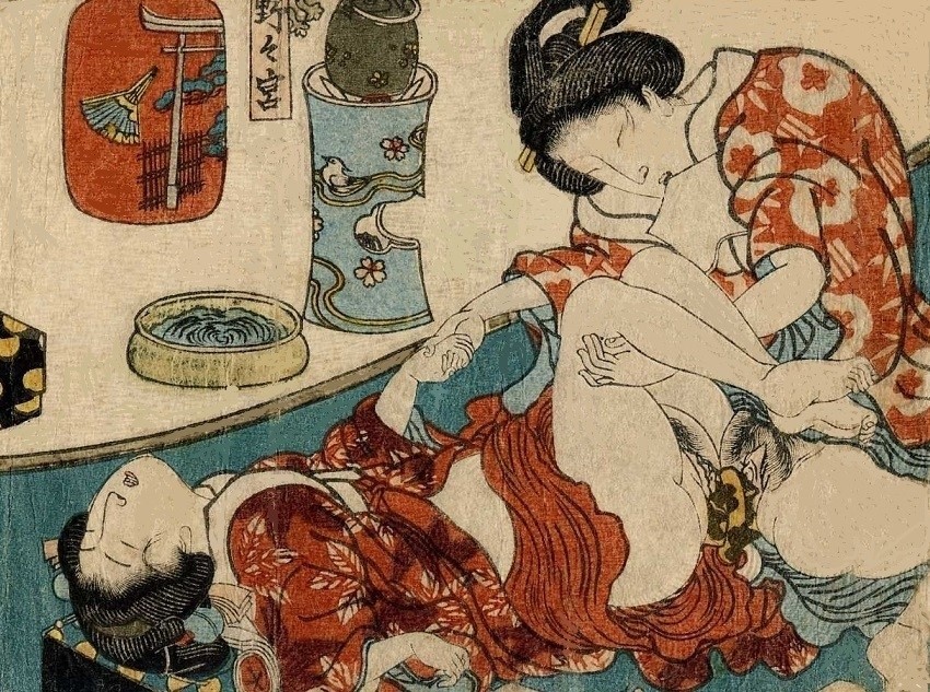 Classic Japanese Porn Art - The Secret Lesbian Encounters With the Use of Double-Sided Dildos