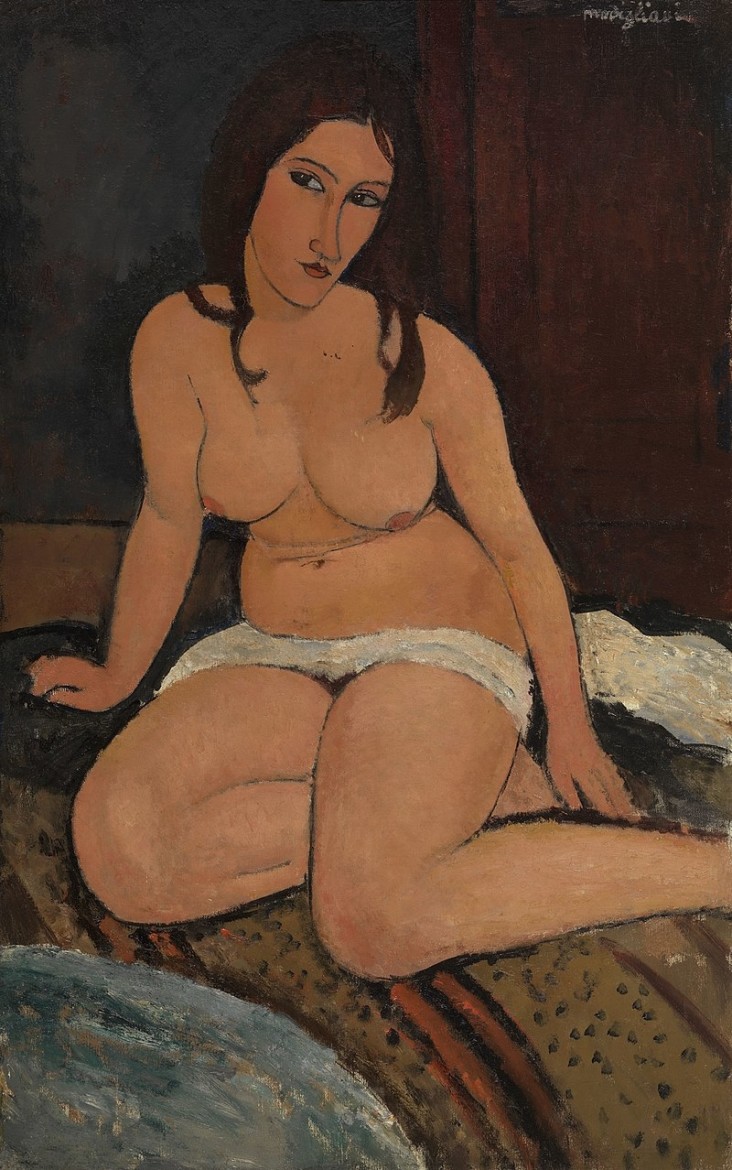sensual Modigliani 'Seated nude' (1917)