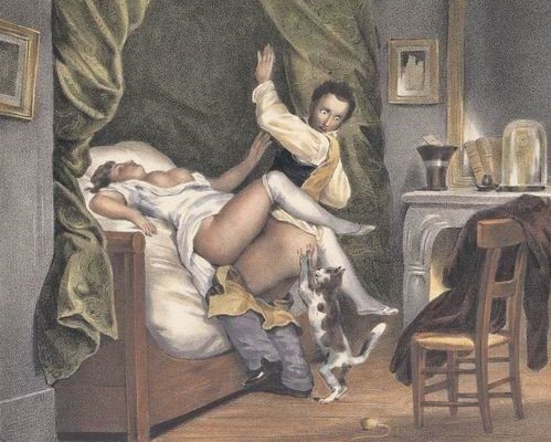Octave Tassaert: The Jealous Cat' (1860)