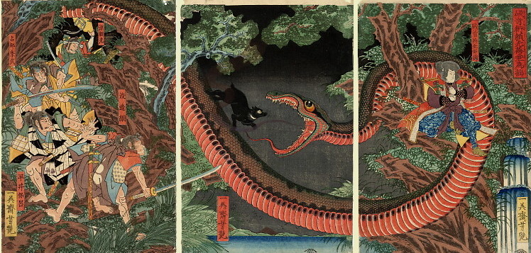 yoshitsuya triptych snake
