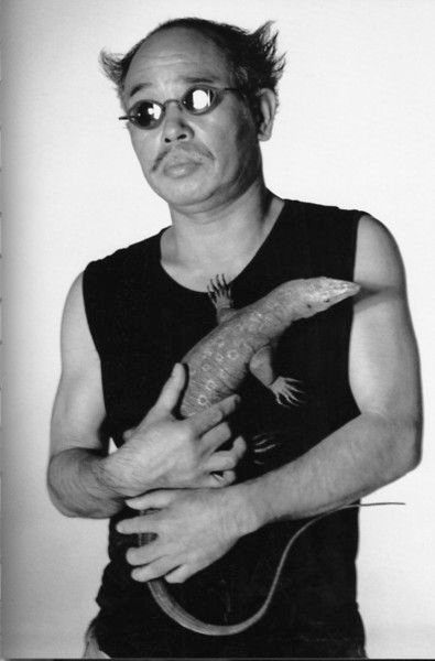 nobuyoshi araki self portrait with leguan